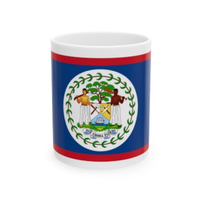 Belize Flag Ceramic Mug 11oz