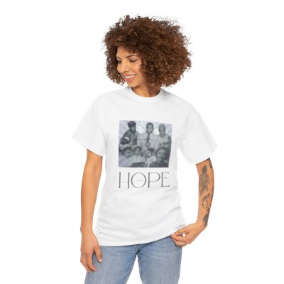 Atomic Hope Unisex Heavy Cotton Graphic T-Shirt, Historical Figures & Science, Atomic Age, Black History 