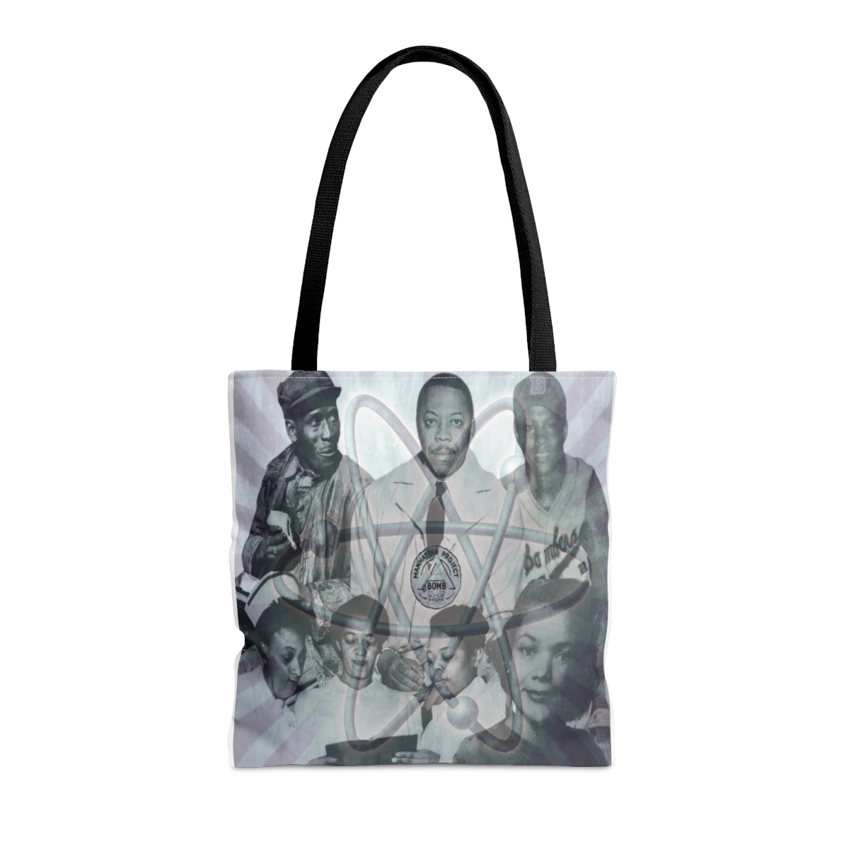 Atomic Hope Tote Bag (AOP), Historical Figures & Science, Atomic Age, Black History product main image