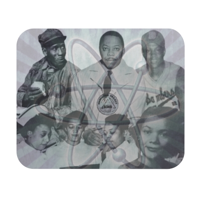 Atomic Hope  Mouse Pad (Rectangle), Historical Figures & Science, Atomic Age, Black History