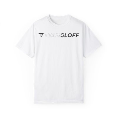 Team Gloff ALL BLACK Text Logo Comfort Colors Tee