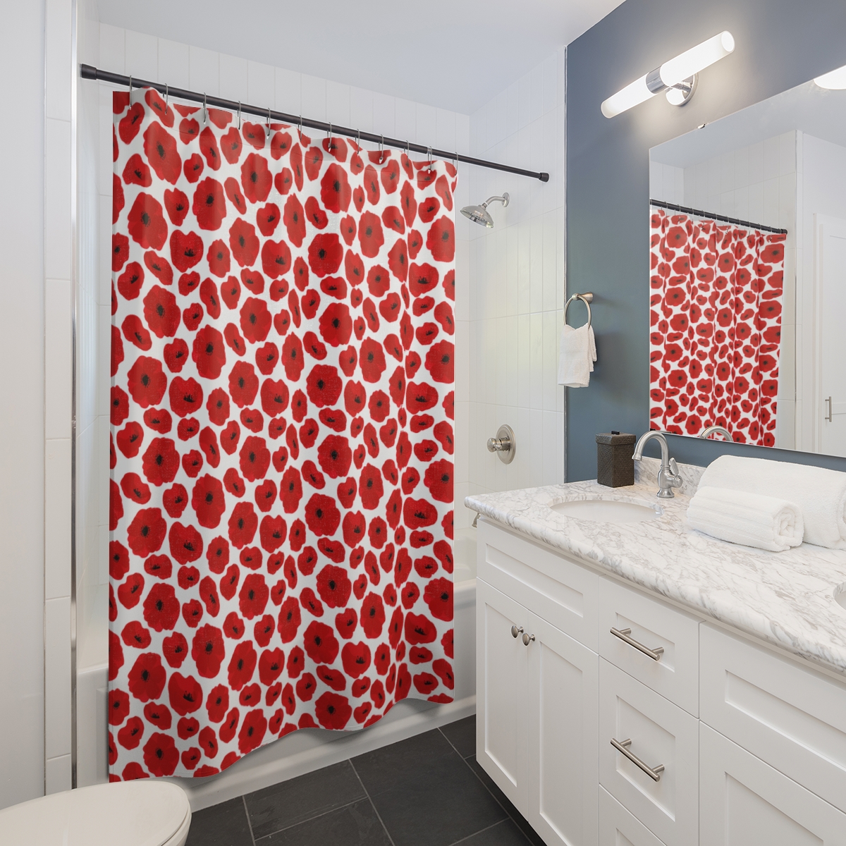 Shower Curtains Red Flower product thumbnail image