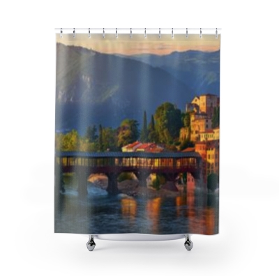 Shower Curtains Italy Town