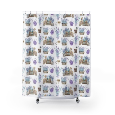 Shower Curtains Lavender Floral