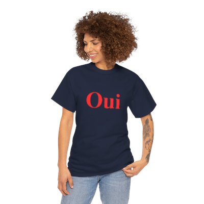 Oui Unisex Heavy Cotton Tee - shipped from the US