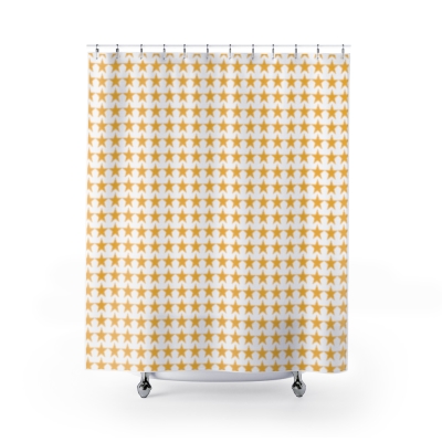 Shower Curtains Gold Stars