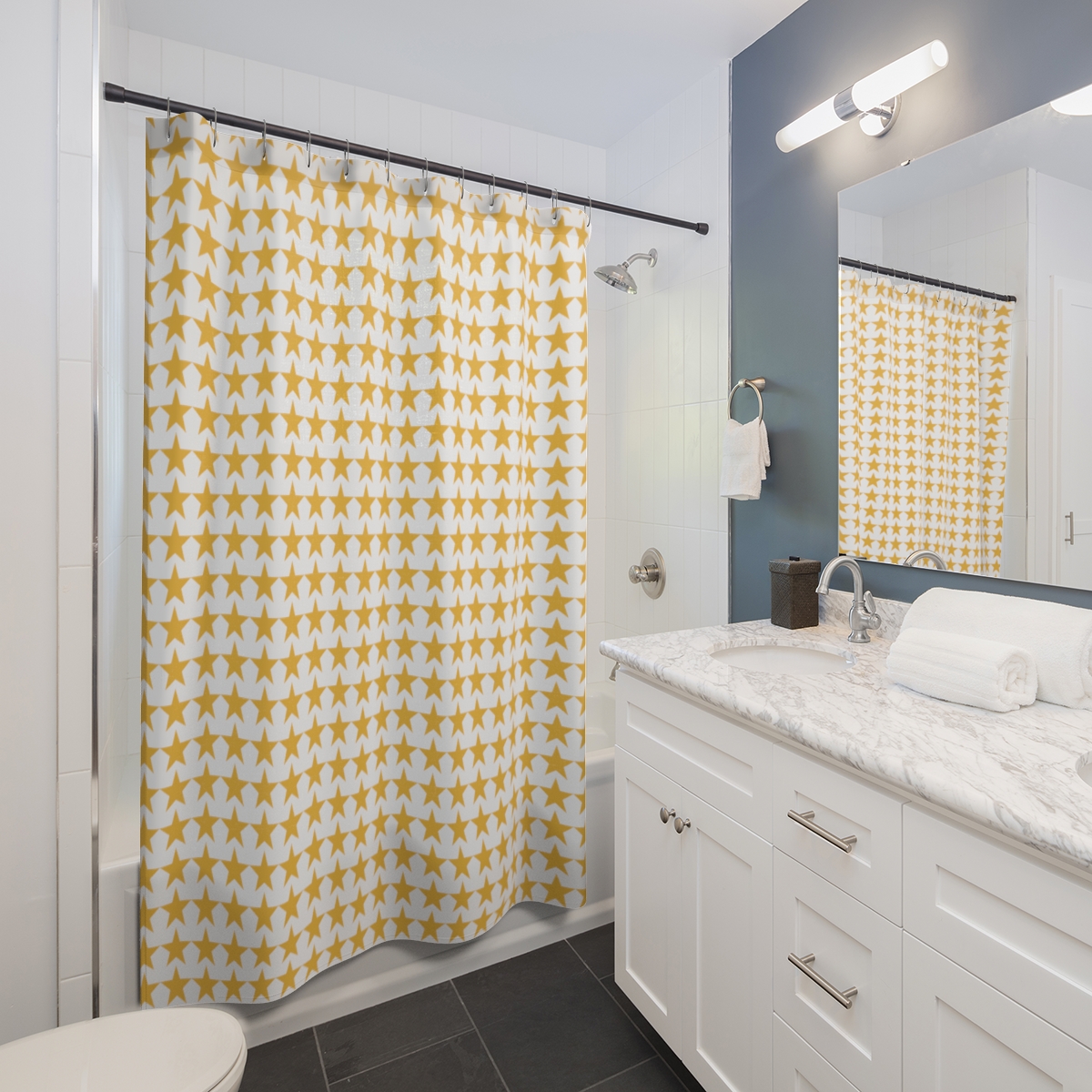 Shower Curtains Gold Stars product thumbnail image