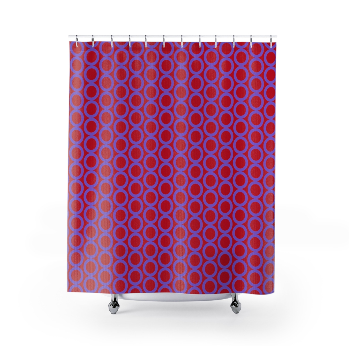 Shower Curtains Red Purple Circles product thumbnail image