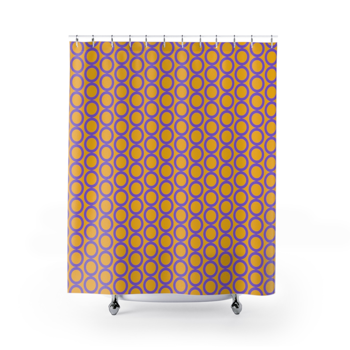 Shower Curtains Yellow Purple Circles product thumbnail image