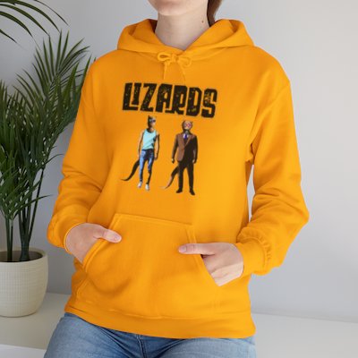 Unisex Lizards Hooded Sweatshirt