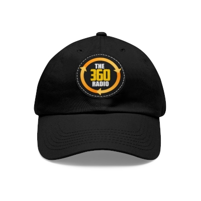 THE 360 RADIO Dad Hat with Leather Patch (Round)
