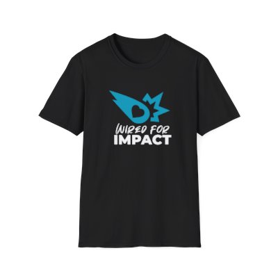 Black :: Wired for IMPACT Unisex Softstyle T-Shirt