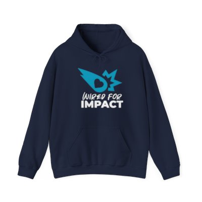 Navy :: Wired for IMPACT Unisex Heavy Blend™ Hooded Sweatshirt