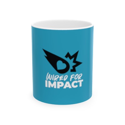 Turquoise :: Wired for IMPACT Ceramic Mug 11oz