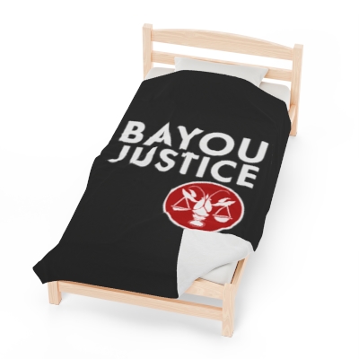 Velveteen Bayou Justice Plush Blanket