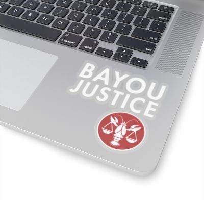 Large Bayou Justice Kiss-Cut Stickers