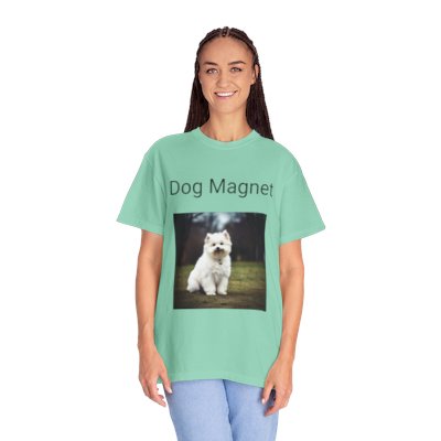 Dog Magnet, Unisex Garment-Dyed T-shirt