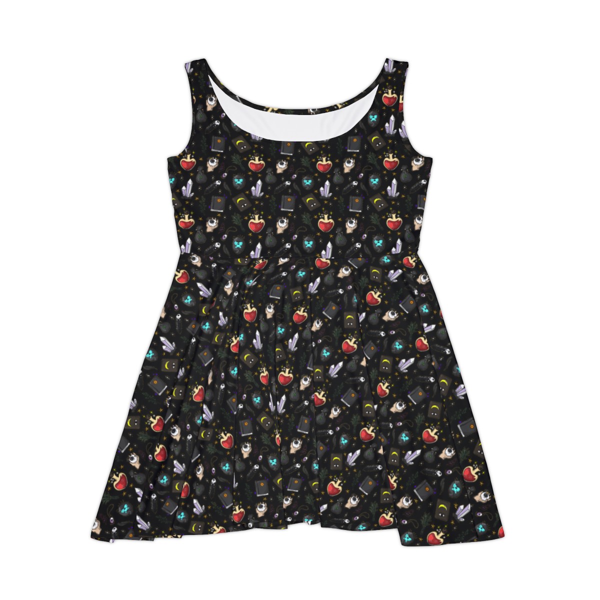 Cute Esoteric Colorful Women's Skater Dress product thumbnail image