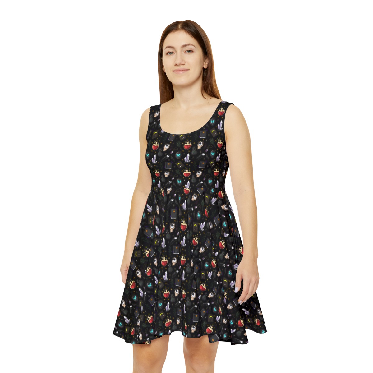 Cute Esoteric Colorful Women's Skater Dress product thumbnail image