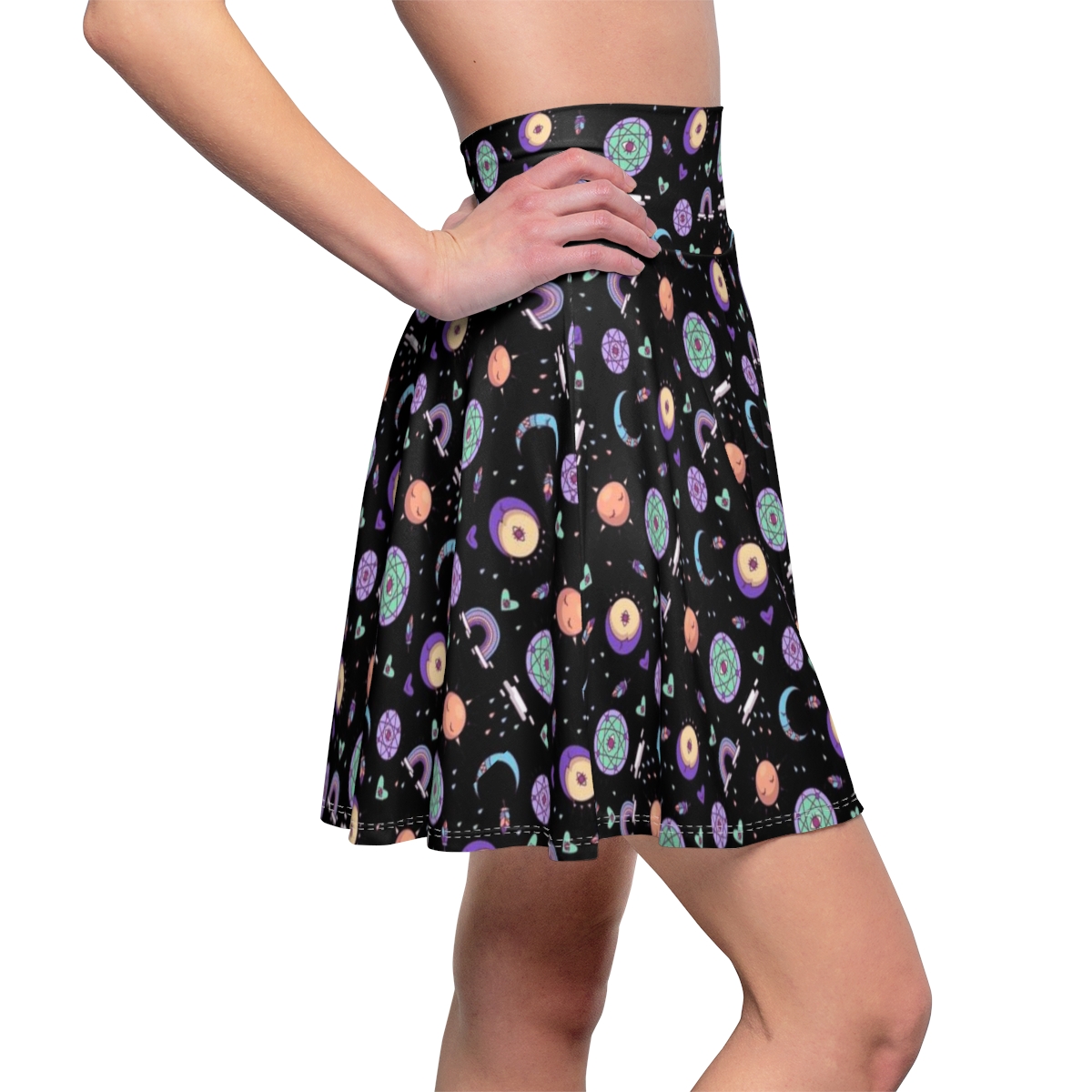 Pastel Esoteric Women's Skater Skirt (black) product thumbnail image