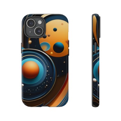 Alec's Abstract Planet Artwork on a Tough Phone Case
