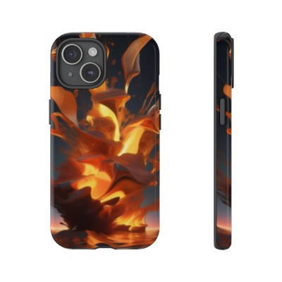 Alec's Ghost Flame Artwork on a Tough Phone Case