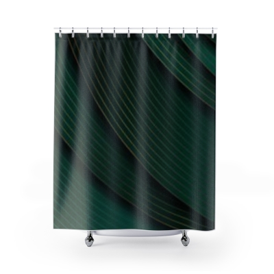 Shower Curtains Green Gold