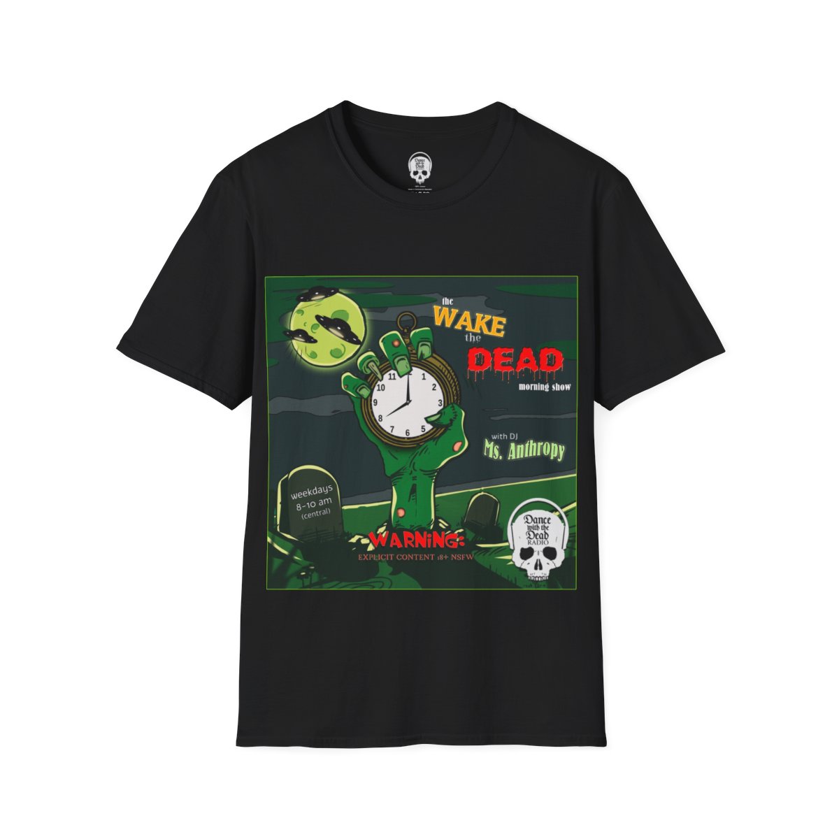 Wake the Dead Morning Show Unisex Softstyle T-Shirt product thumbnail image