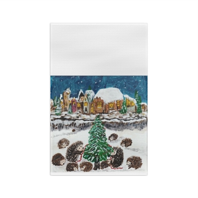 Hedgehog Holiday by Priscilla Houliston Soft Tea Towel