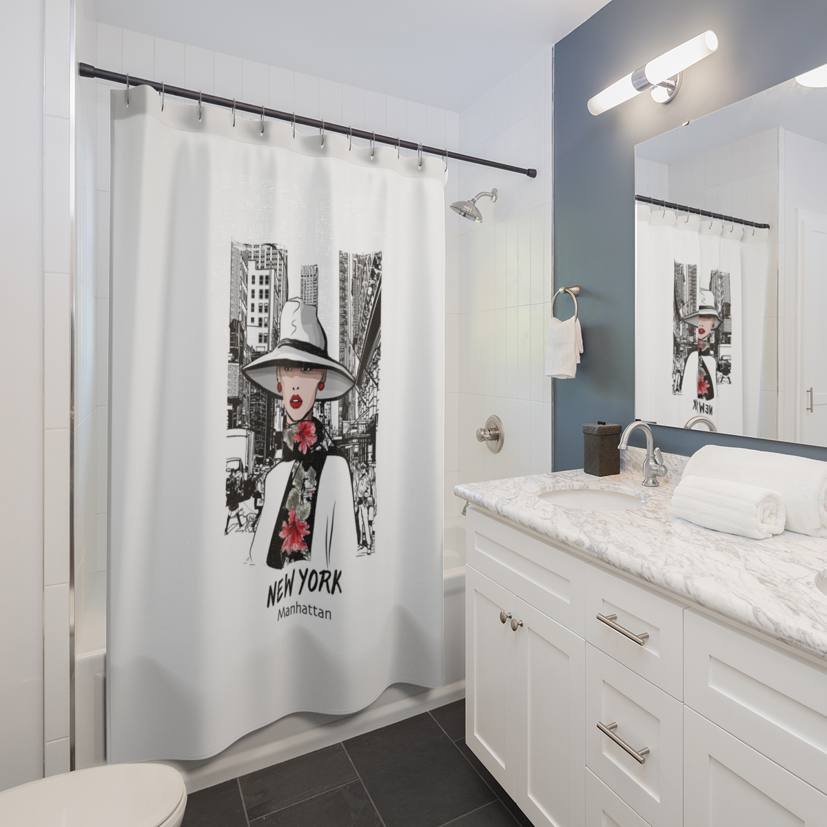 Shower Curtain New York Lady product thumbnail image