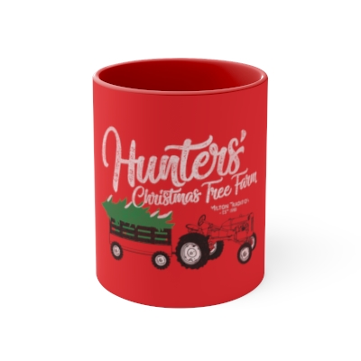 Hunter's Christmas Tree Farm Accent Coffee Mug, 11oz