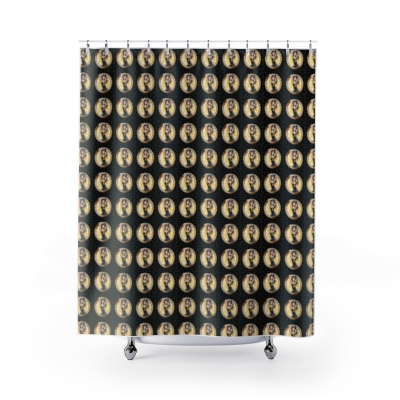 Shower Curtains Lady Gold Circles