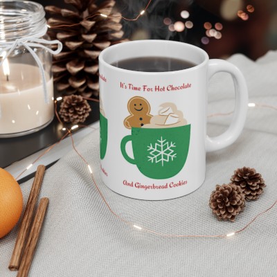 It's Time For Hot Chocolate Ceramic Mug 11oz