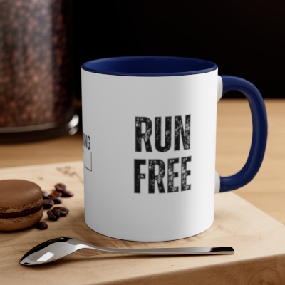 Accent Coffee Mug, 11oz - RUN FREE