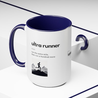 Two-Tone Coffee Mugs, 15oz - Ultra Runner
