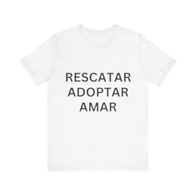 Rescatar, Adoptar, Amar- Black Font 