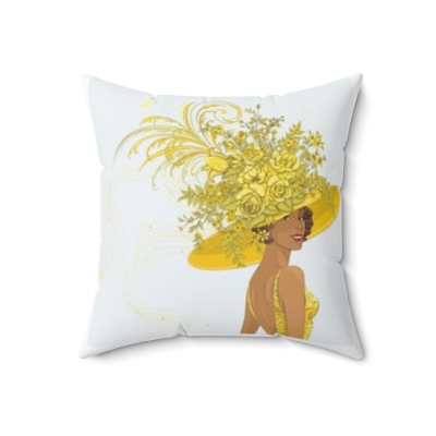 Square Pillows Dressed in Yellow