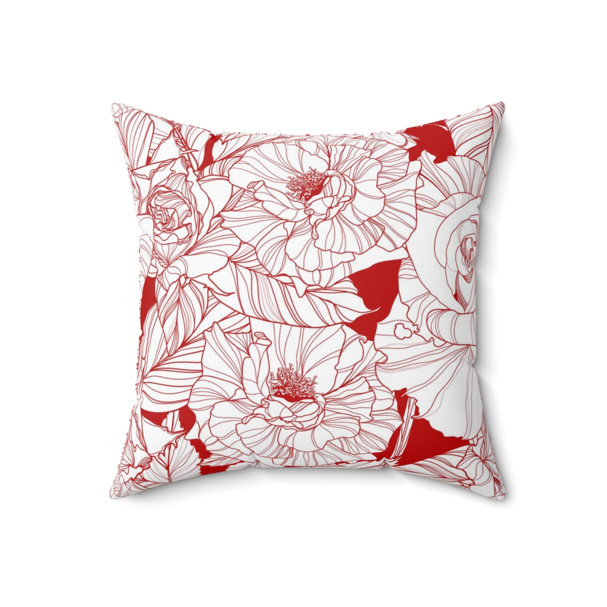 Square Pillows Red White Floral product thumbnail image
