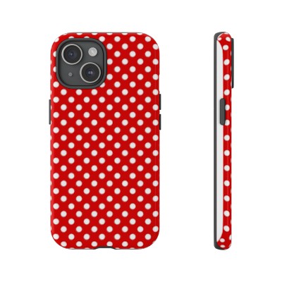 Phones Cases Red White Polka Dot