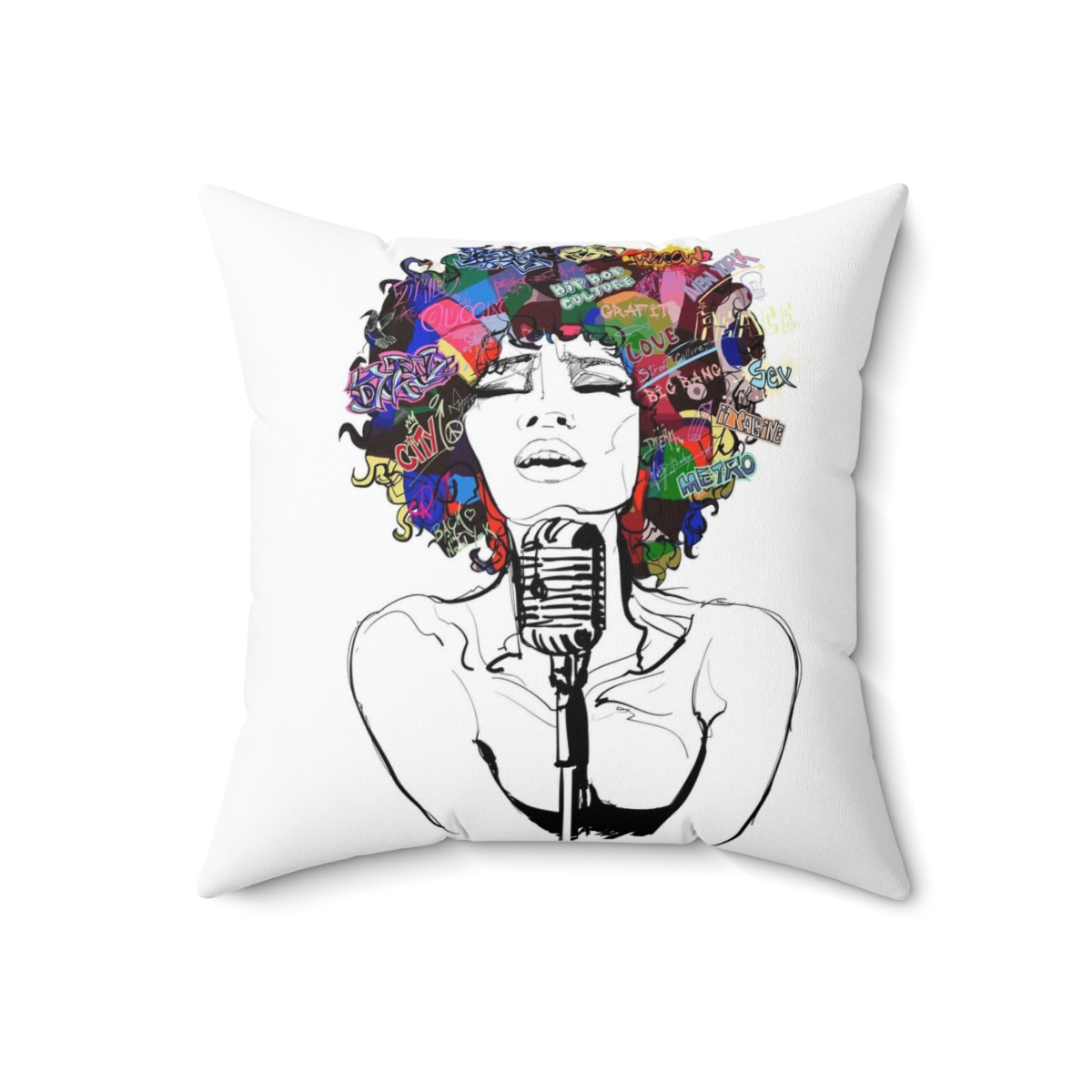 Square Pillows Woman with Thoughts product thumbnail image