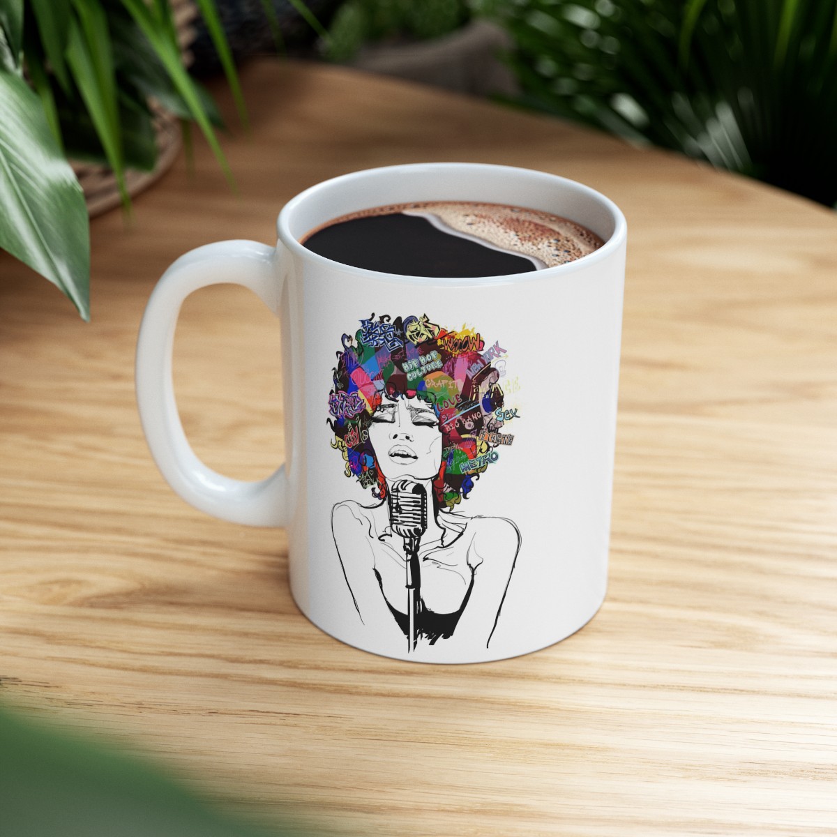 Ceramic Mug Woman With Thoughts product thumbnail image