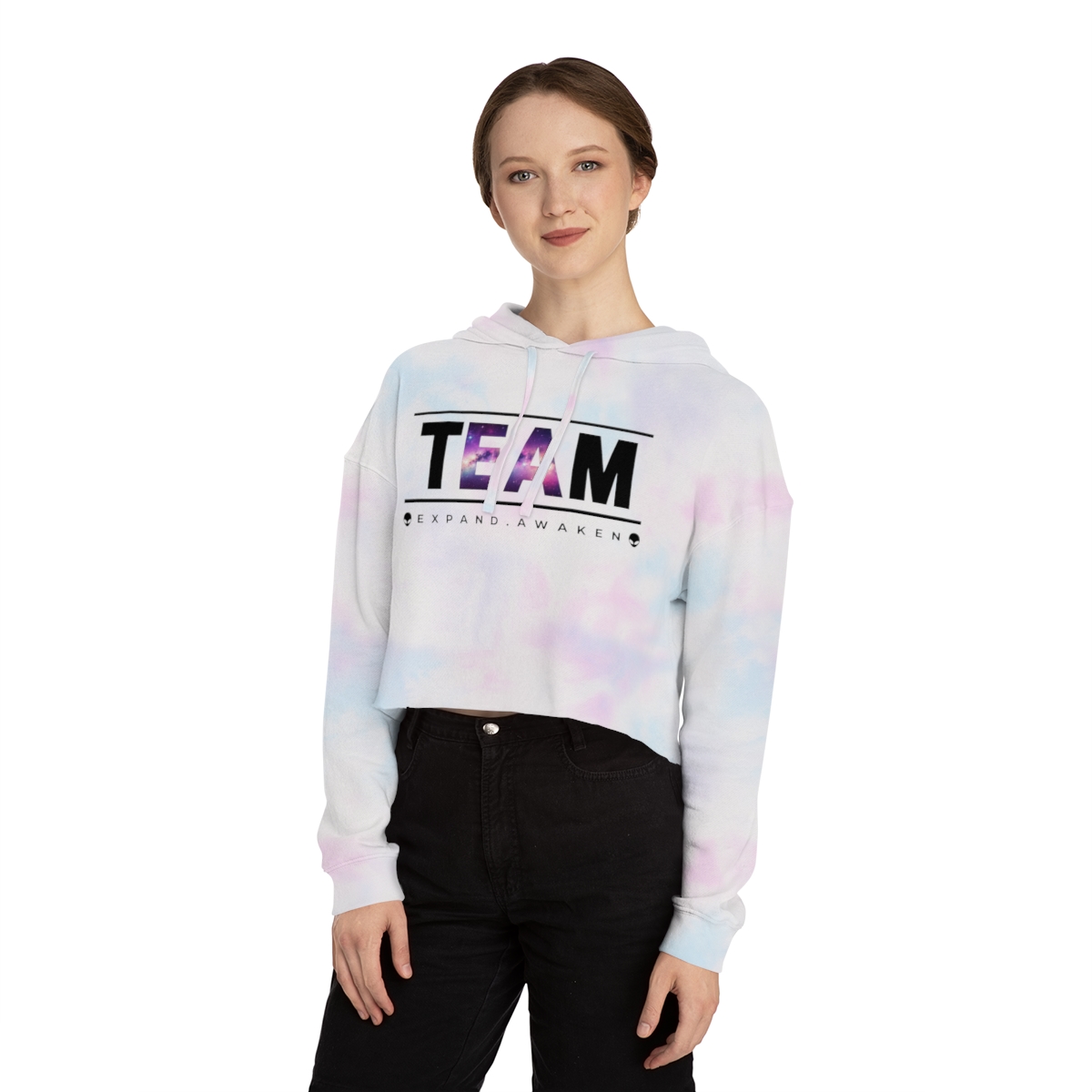 TEAM EA - Women’s Cropped Hooded Sweatshirt product thumbnail image