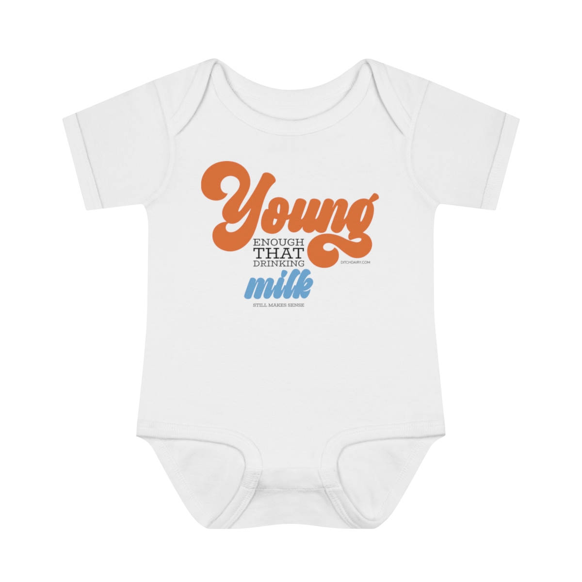 Babies Drink Milk: Infant Baby Rib Bodysuit product thumbnail image