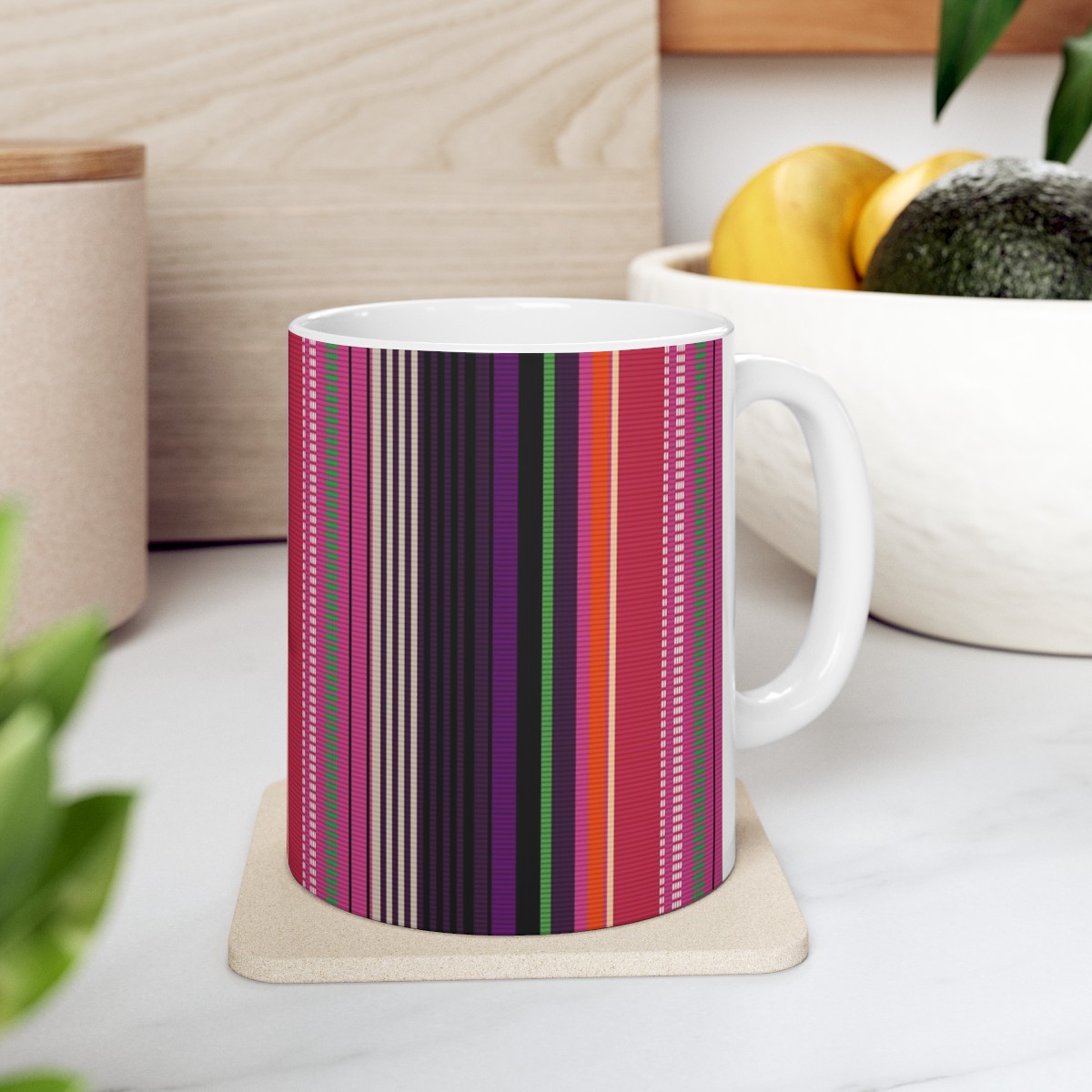 Ceramic Mug Colorful Stripes product thumbnail image