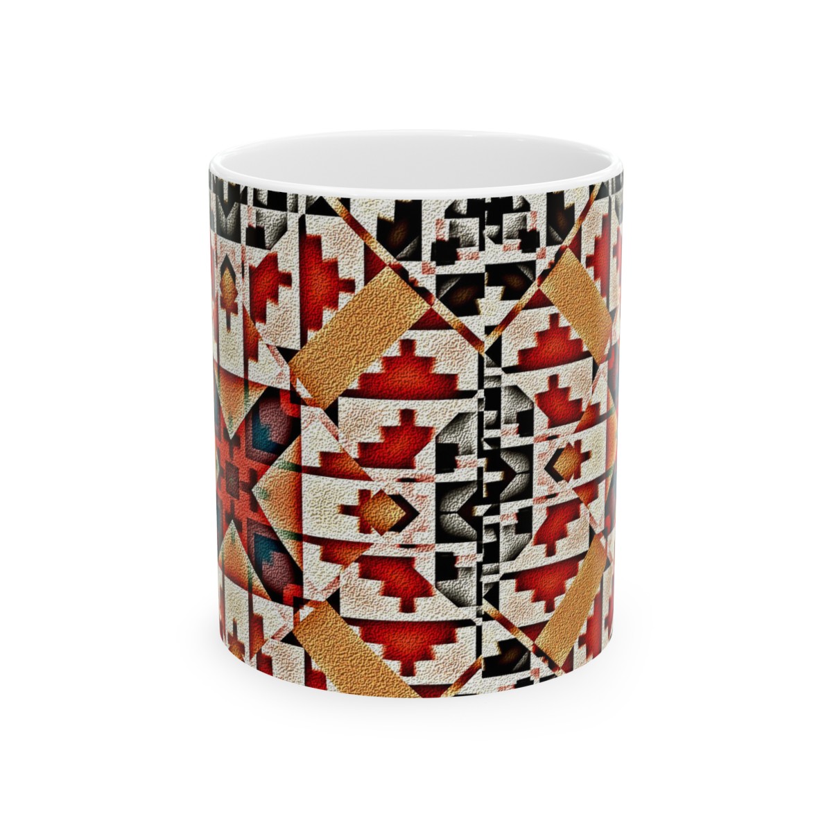 Ceramic Mug Red White Black product thumbnail image