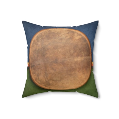Square Pillows Native American Drum