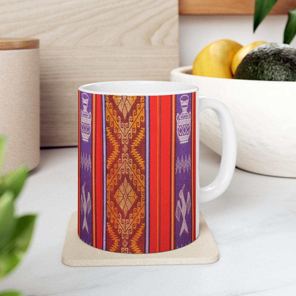 Ceramic Mug Orange Stripes product thumbnail image