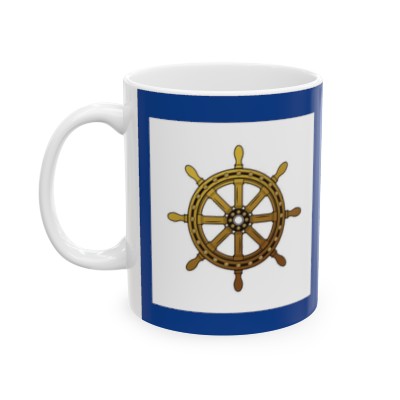 Ceramic Mug Ship Wheel
