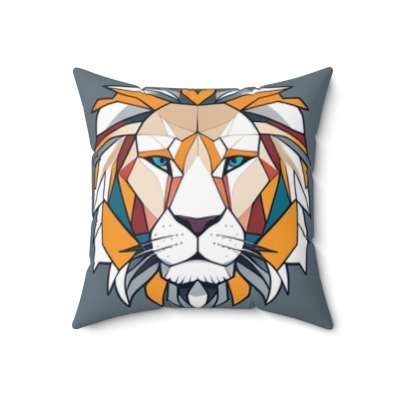 Square Pillows Brown Lion