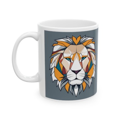 Ceramic Mug Brown Lion